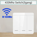 Wireless Light Wall Switch Relay Receiver RF 433Mhz 1/2/3Gang Panel Switch Remote Control Interruptor for LED Lamp 10A 110V 220V