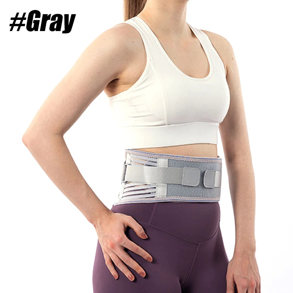 1PCS Lower Back Brace for Pain Relief – Adjustable Lumbar Support Belt for Sciatica- Breathable & Stabilizing with 4 Steel Stays