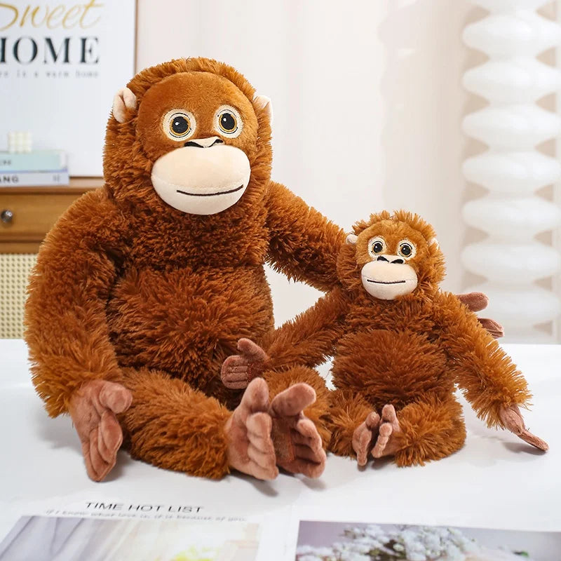 30-90CM Cartoon Gorilla Plush Toy Chimpanzees Punch Monkey Soft Stuffed Doll Decor Girls Birthday Gift Orangutan Plushies Dolls