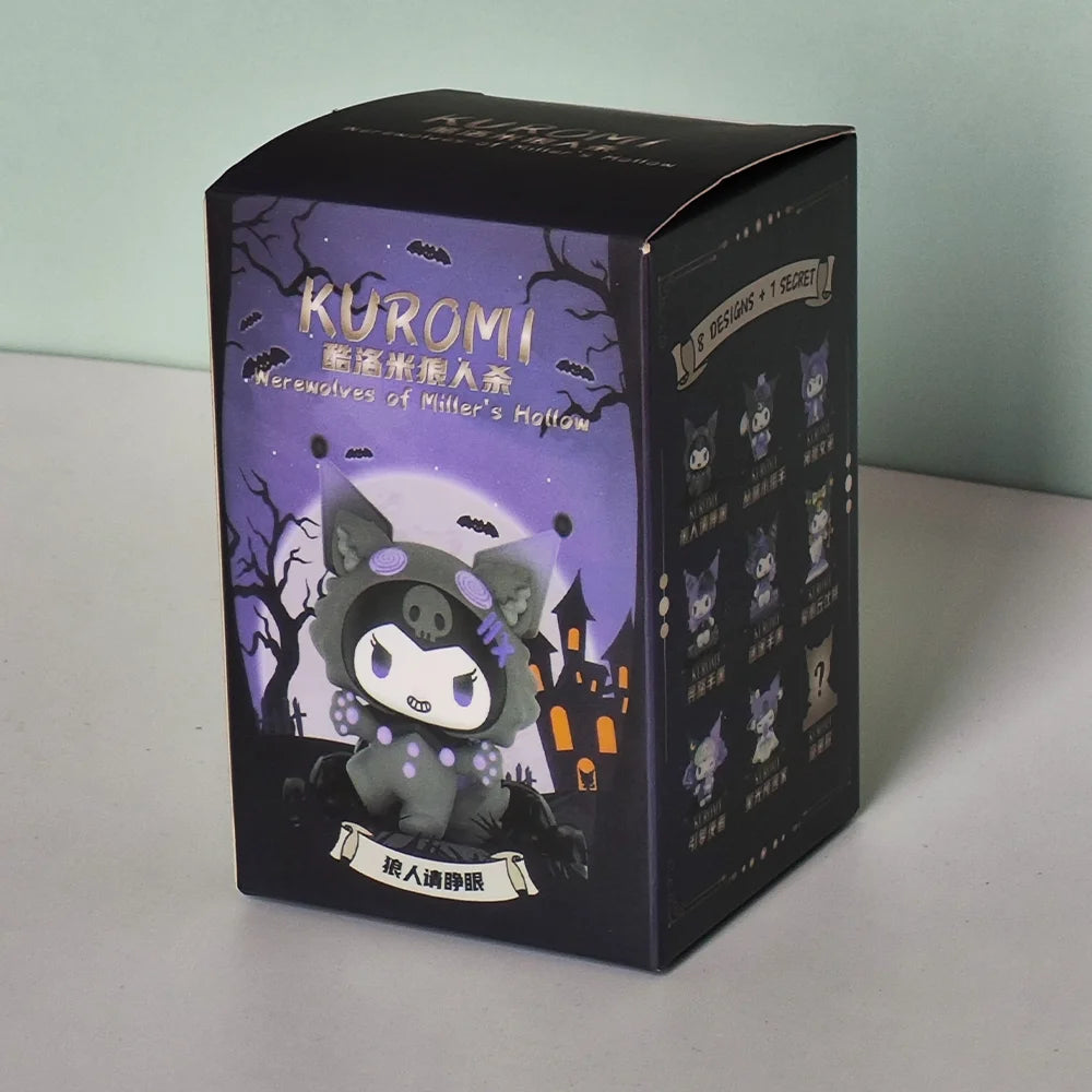 Sanrio Blind Box Cartoon Kuromi Doll Lucky Divination Anime Series Action Figure Model Doll Child Toy Desktop Decor Birthday Gif