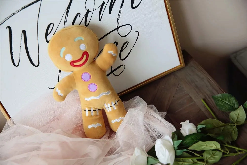 Gingerbread Man Plush Toy Biscuit Peluche Stuffed Cookie Soft Doll Room Decoration Birthday Gifts