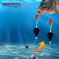 1PCS Inverted Bottom Double Hook Fishing Float Set - High Sensitivity, Suitable for Sea and Freshwater Fishing