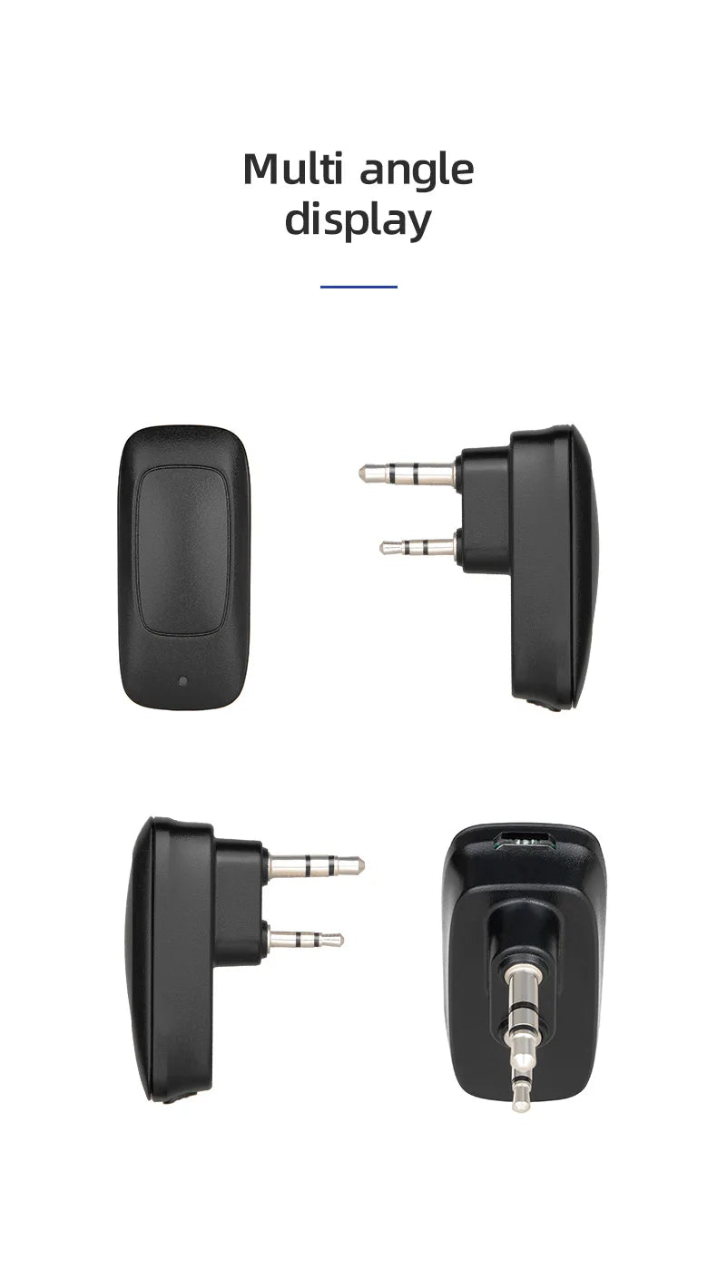Wireless Bluetooth Walkie Talkie Programmer Adapter for Baofeng UV-5R UV-82 BF-888S UV-5RH Two Way Radio K-Plug App Frequency Wr