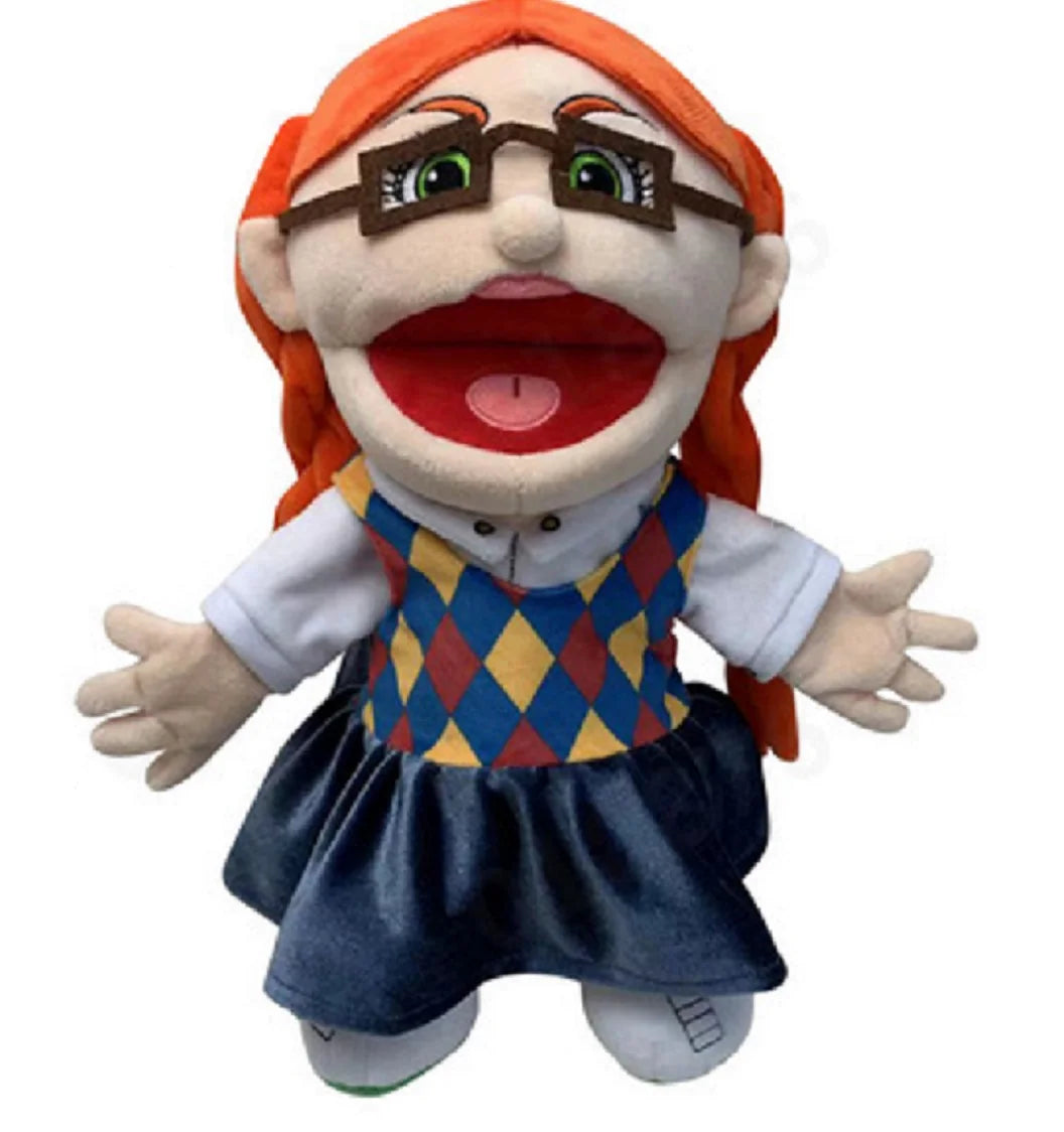 30/60cm Jeffy Hand Puppet Plush Children Soft Doll Talk Show Party Props Christmas Doll Plush Toys Puppet Kids Gift