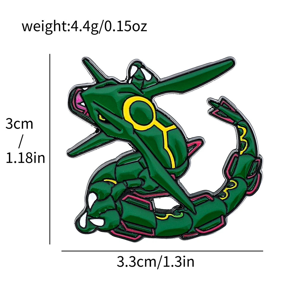 Pokemon Anime Enamel Lapel Pin - Japanese Cartoon Collectible Badge Cute Design Ideal Gift for Children Backpack Hat Collar Broo