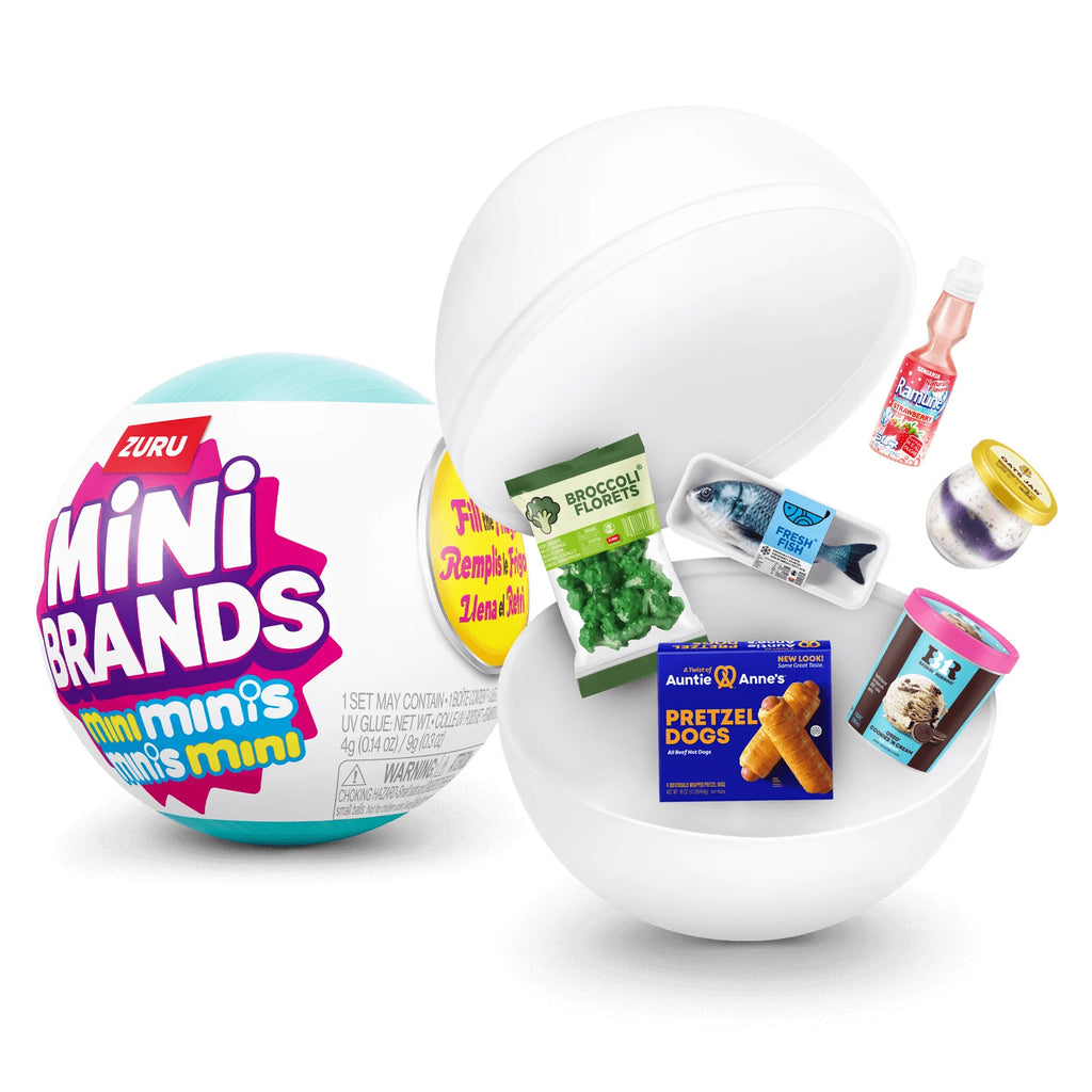 Mini Brands Fridge Mystery Ball Capsule Blind Box Set Play Kitchen Miniature Refrigerator Toys Cute Ornament Kids Birthday Gifts