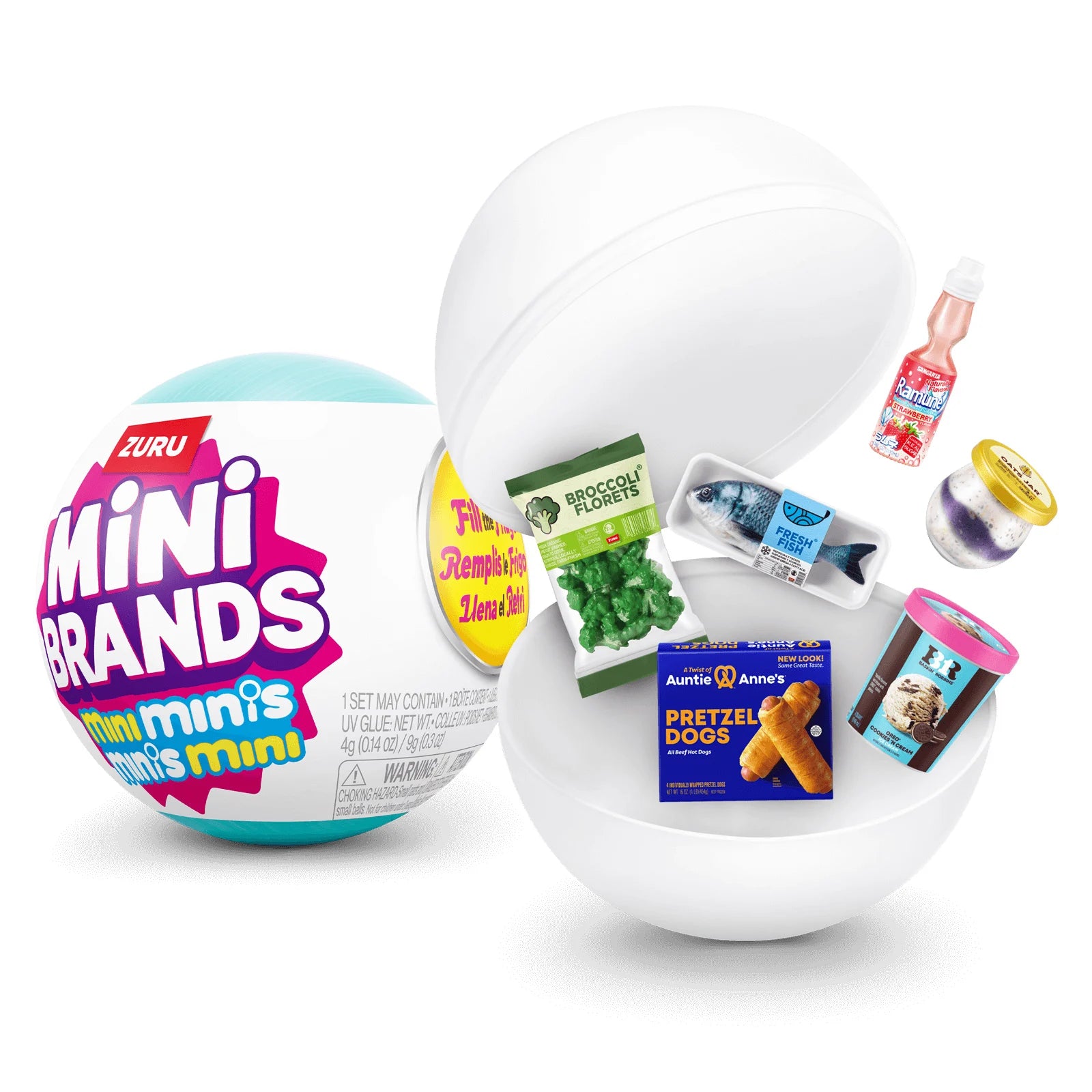 Mini Brands Fridge Mystery Ball Capsule Blind Box Set Play Kitchen Miniature Refrigerator Toys Cute Ornament Kids Birthday Gifts