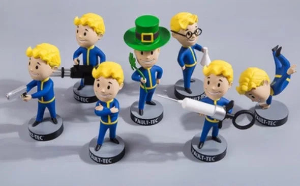 Hot Vault Boy Generation 7 Shaking Anime Action Figure Statue Model Room Ornament Toys Collectible Childrens Surprise Xmas Gifts