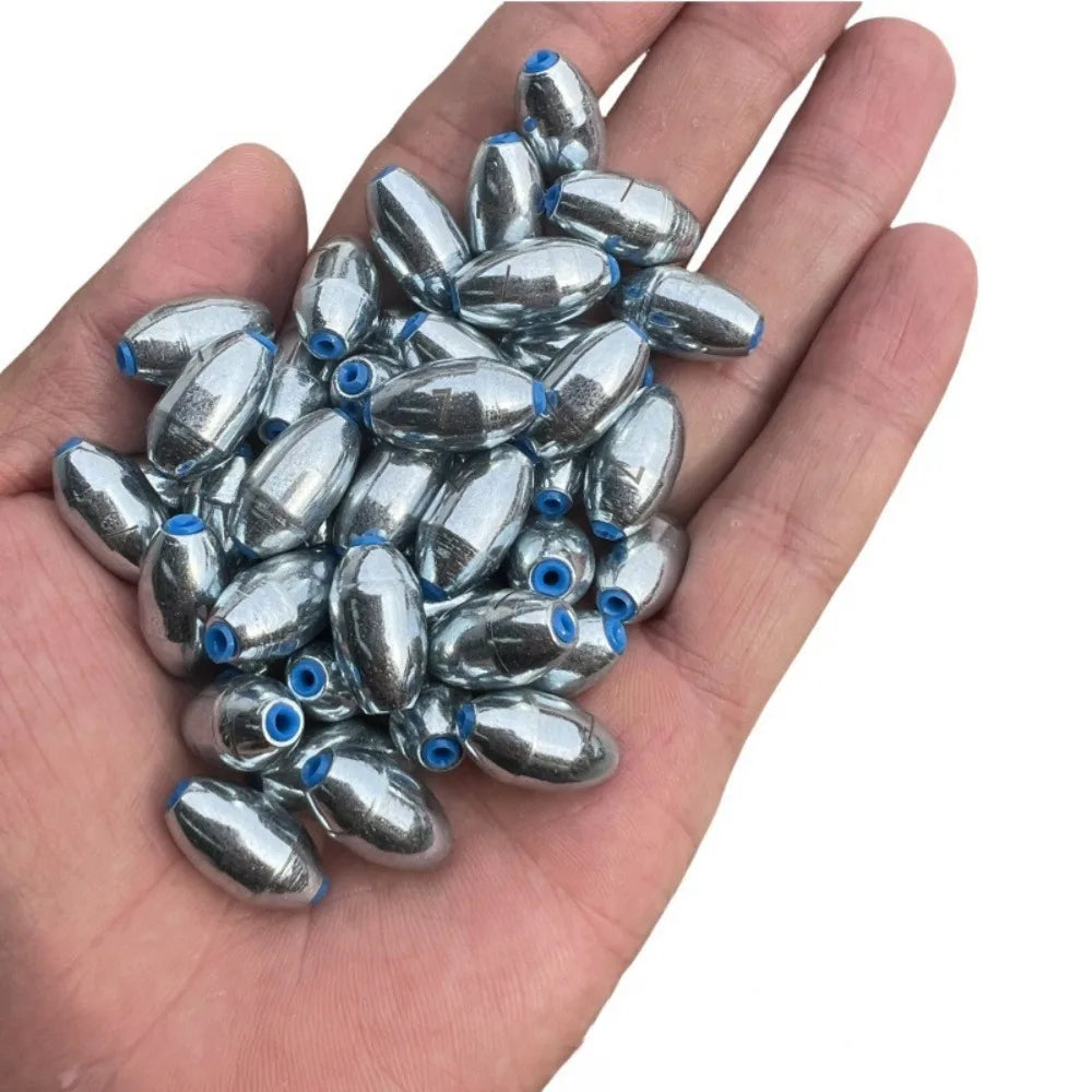 20pcs Fishing Alloy carbon steel material Sinkers Big Hollow Lure Weights Fishing Tackle3g/4g/5g/6g/7g/8g/9g/10g
