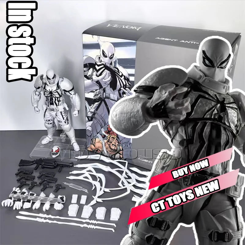 Full Range In Stock Ct Toys Spiderman Mafex 143 Ben Reilly Comic Ver The Amazing Spider-Man 001 Anime Action Figure Toys Gift