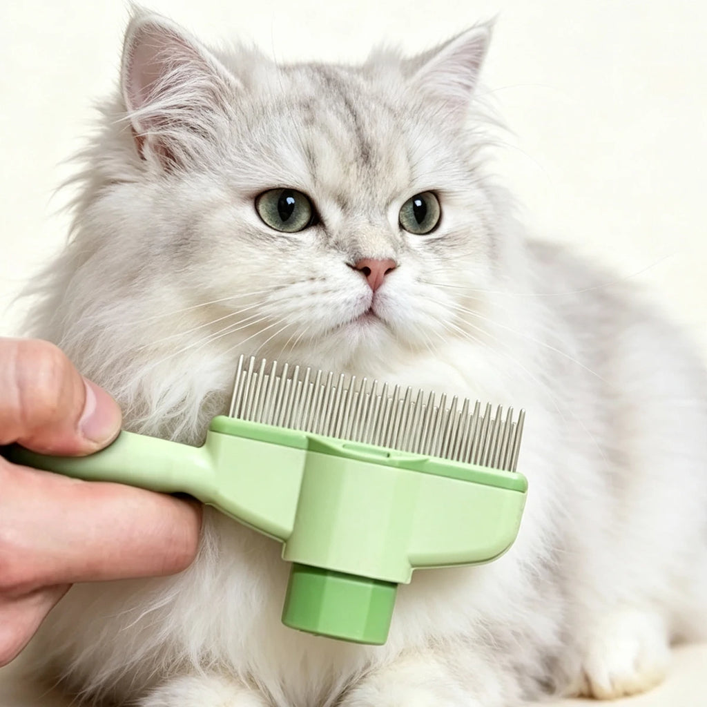 Dog and Cat Knot-removing Comb Pet Hair Removal Self-cleaning Brush Combing the Canine Professional Hairdressing Combs Grooming