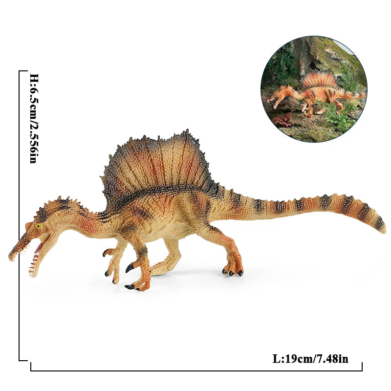 Oenux Jurassic Dinosaur World Eoraptor Dilophosauridae Mosasaurus Velociraptor T-Rex Animasl Model Action Figures Kid Toy Gift