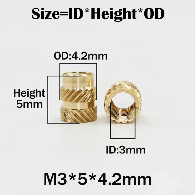 Heat Set Brass Nut Threaded Insert 3d printing Tool Manual Implantation Press Machine M3 Hot Melt Insert Nuts Soldering Iron Tip