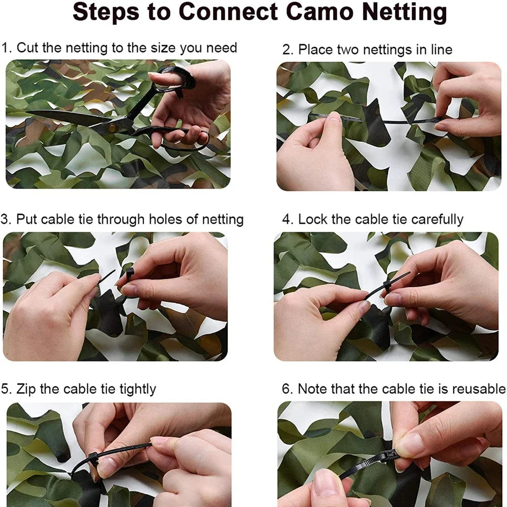 Woodland Camo Netting Camouflage Net Hunting Camo Mesh Sunshade Sail Camping Sun Shelter Car Shade Covers Privacy Cloth