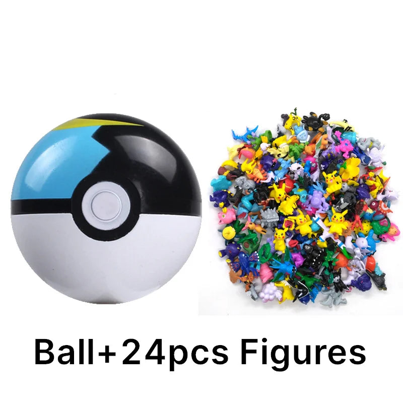 Pokémon Toys 7Cm Elf Ball 2-3cm Anime Action PokeBall Figures Monster Toy Model Dolls Children Christmas Gift