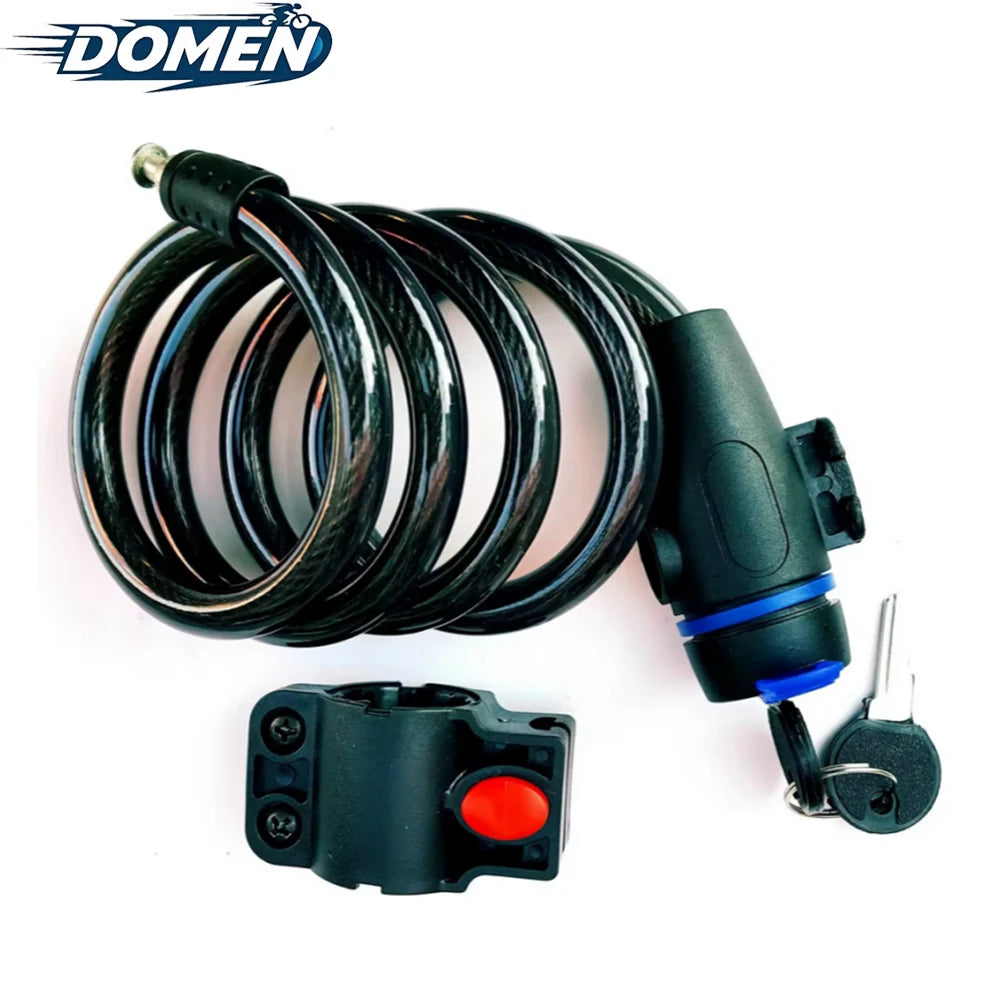 DOMEN Bicycle Heavy Duty Chain Lock 8mm Thick Anti-Theft Steel With 2Keys Safety Lock Motorcycle Bike Lock Bicycle  Accessories