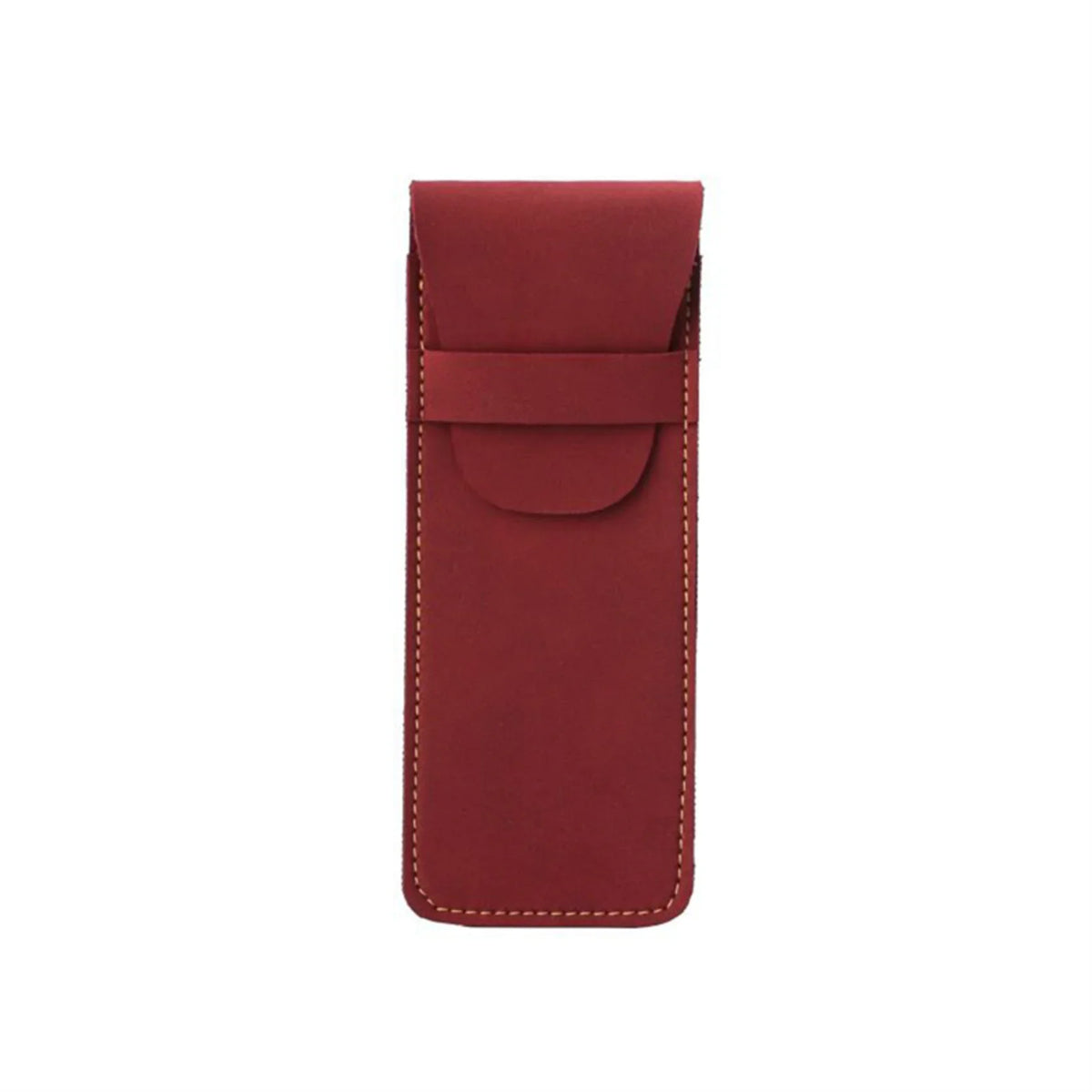 Vintage Frosted PU Leather Flap Pen Case High-end Fountain Pen Protective Sleeve Large Capacity Double Set of Pen Case