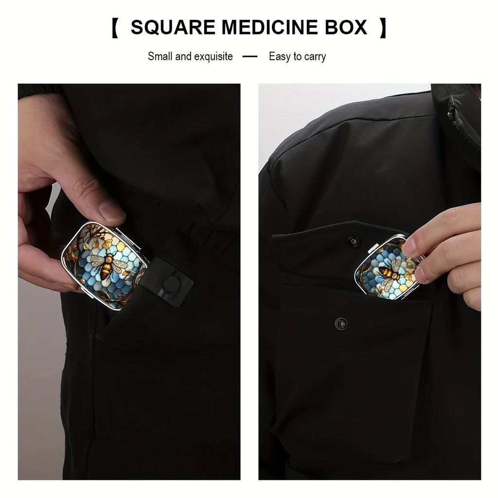 Travel Cases Lovely Colored Medicine Metal Jwelery Organizers Household Holder Iron Cabinet Small pill container  medicine box
