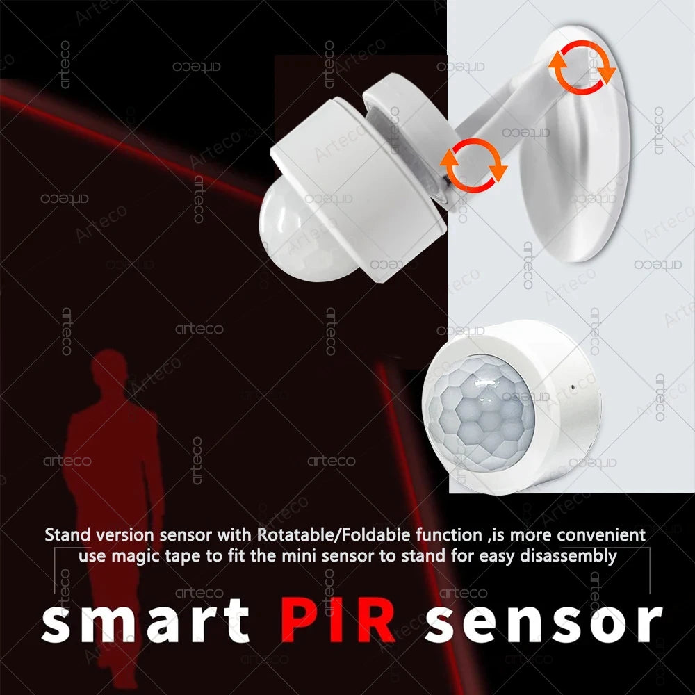 Zigbee 3.0 Mini PIR Motion Sensor Human Body Infrared Detector Security Alarm Support Zigbee2mqtt Home Assistant Need Gateway