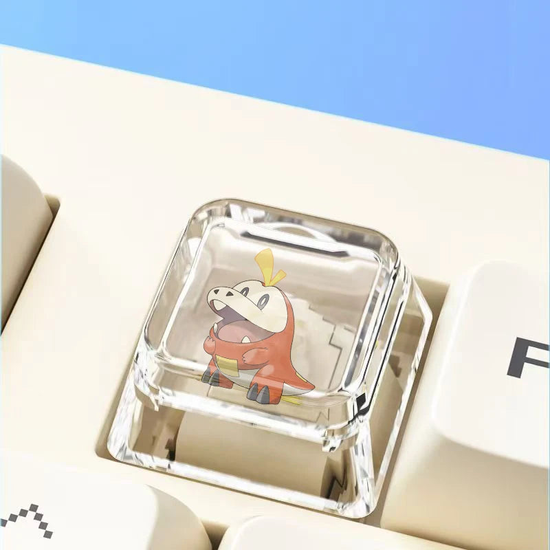 Cross mechanical keyboard personalized anime keycap single Charmeleon Blastoise Eevee transparent cartoon keycap