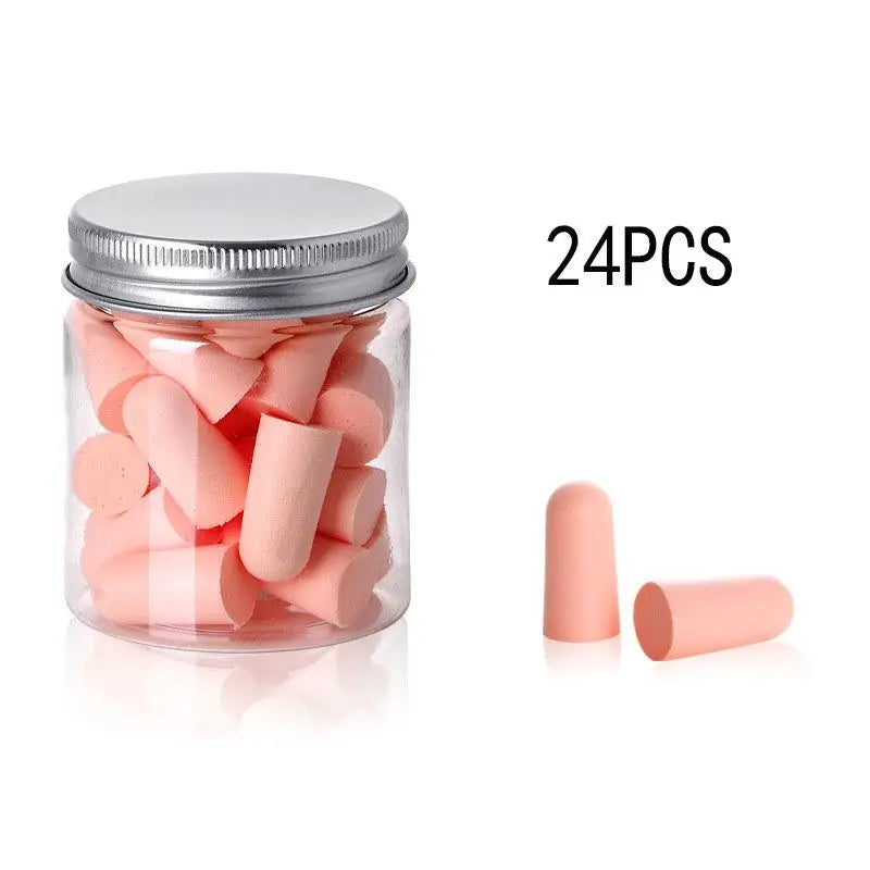 24/60/120 Pcs Bullet Type Foam Earplugs Anti-Noise Abatement Sleeping Ear Plug Mulitcolor