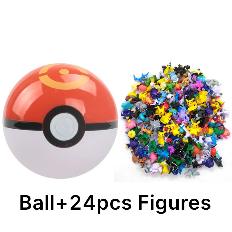 Pokémon Toys 7Cm Elf Ball 2-3cm Anime Action PokeBall Figures Monster Toy Model Dolls Children Christmas Gift