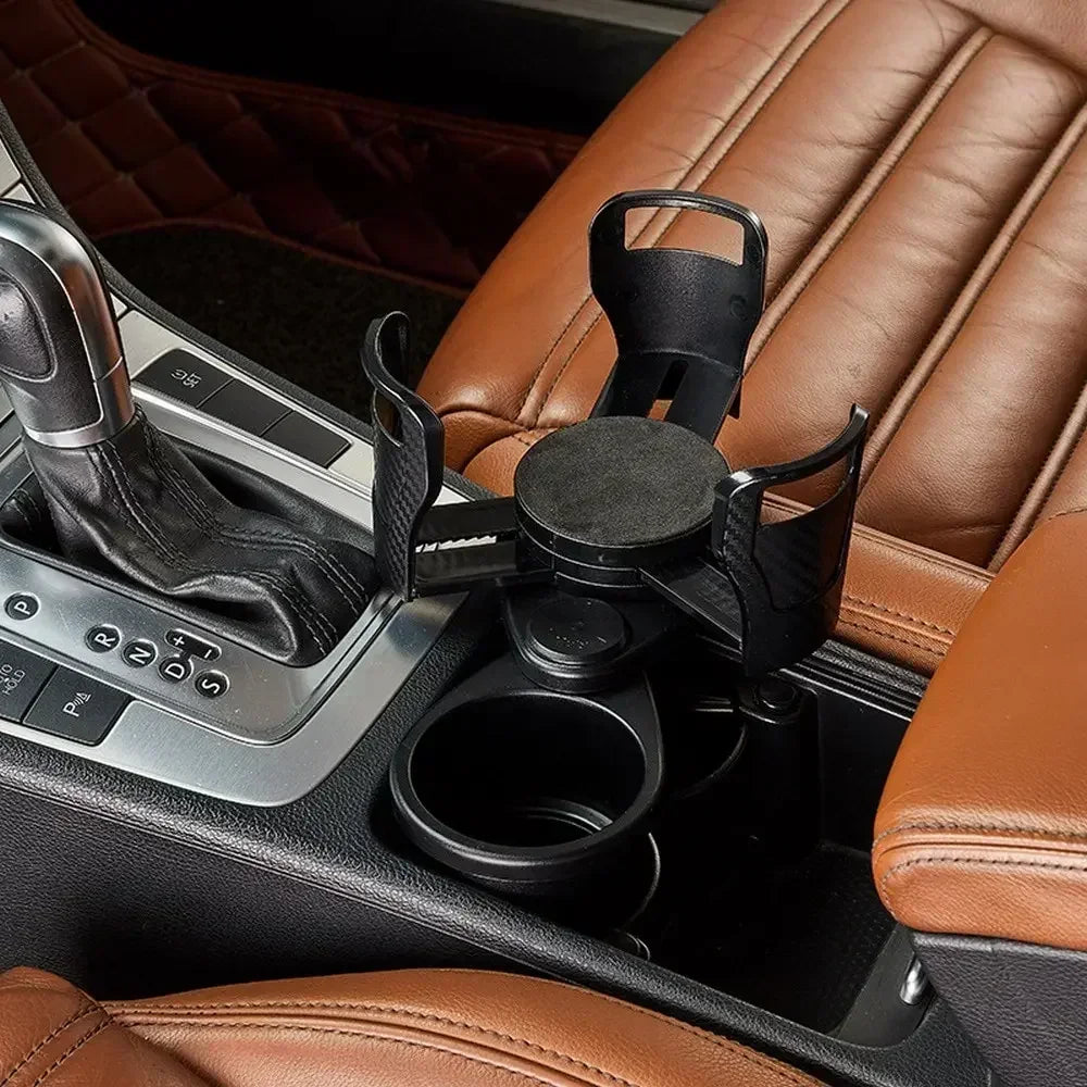 2026 Car Cup Holder Multifunction Adjustable Dual Cup Holder Expander Adapter Car Cup Mount Mobile Phone Holder