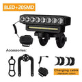 5/8 LED Bicycle Front Light USB Rechargeable 130dB Cycling Bike Horn Easy to Install 6 Modes Bicycle Bell Light