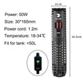 Aquarium Submersible Heater Fish Tank Water Heating Rod Constant Aquarium Thermostat Temperature Control 220V 50-500w EU Adapter