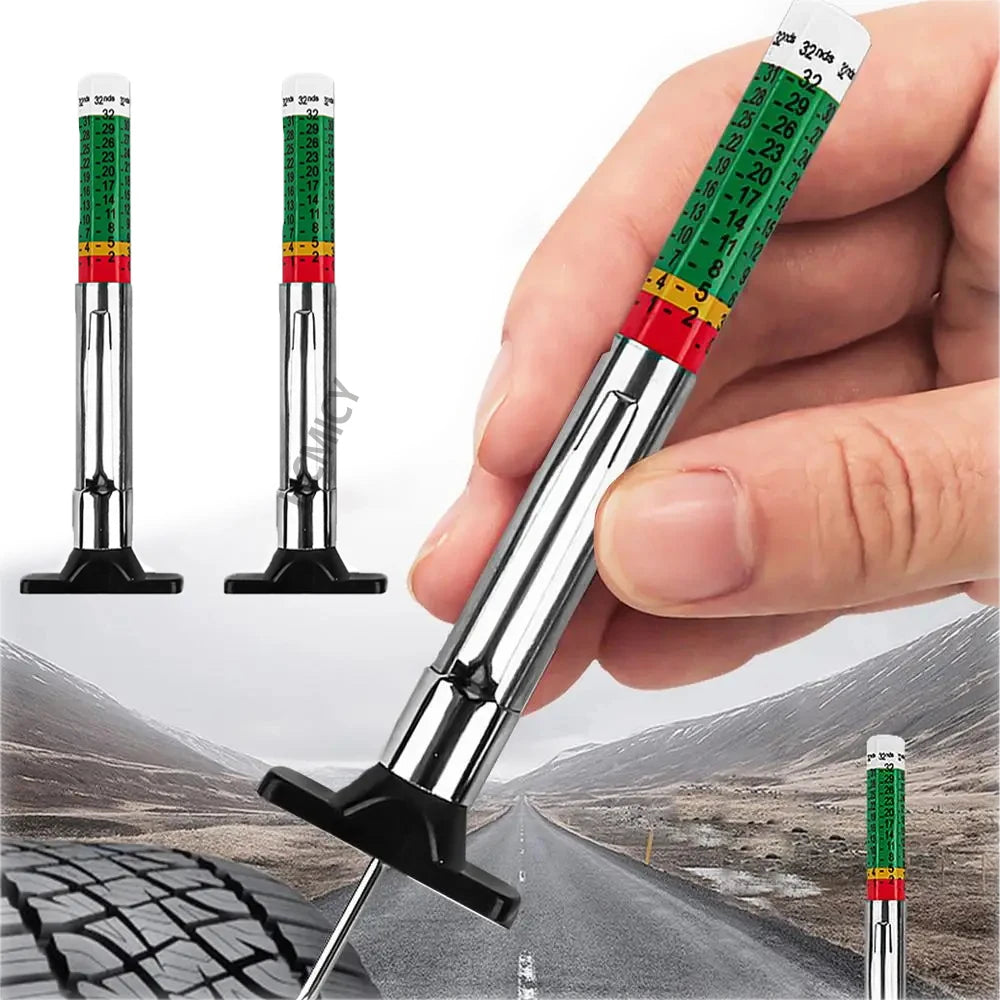 2/5/10Pcs Car Tyre Measuring Pen 25mm Universal Tire Tread Pattern Depth Measuring Tool AutomotiveTire Depth Gauge