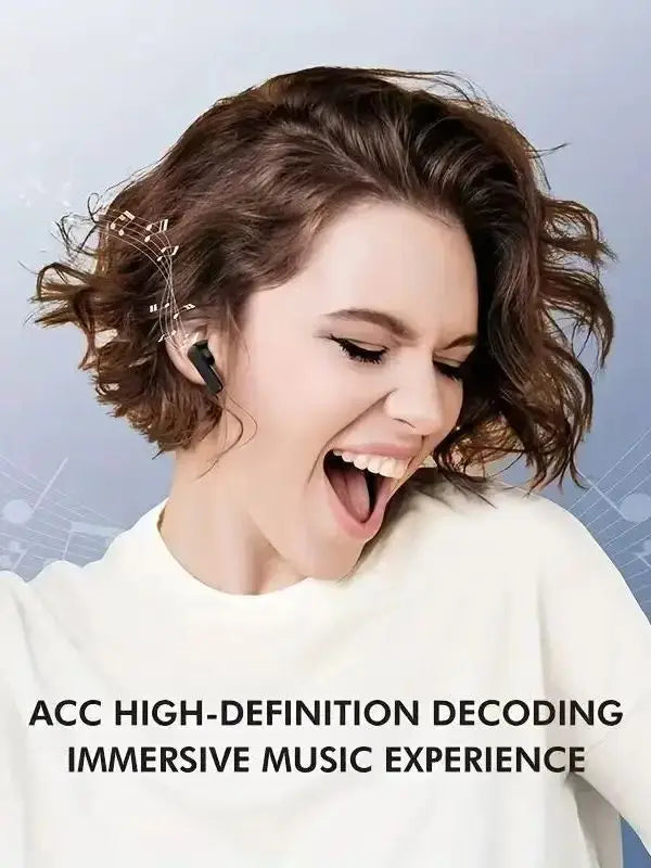 MINI5 Wireless earphones, Bluetooth 5.3 headphones with stereo bass, in-ear headphones with microphone, 20-hour playback time