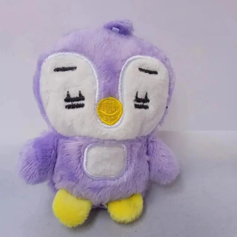 New 5pcs TXT Dolls Kpop Cartoon Soobin Beomgyu Same Plush Keyrings Q Styles Tutu Bar Two-Bar Doll Keychain Rings Bag Pendants