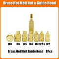 Brass Hot Melt Threaded Insert Nut Iron Tip 3D Printer Accessorie Heating Nut  Stainless Screw Bolt Insertnut Kit M2 M2.5 M3 M4