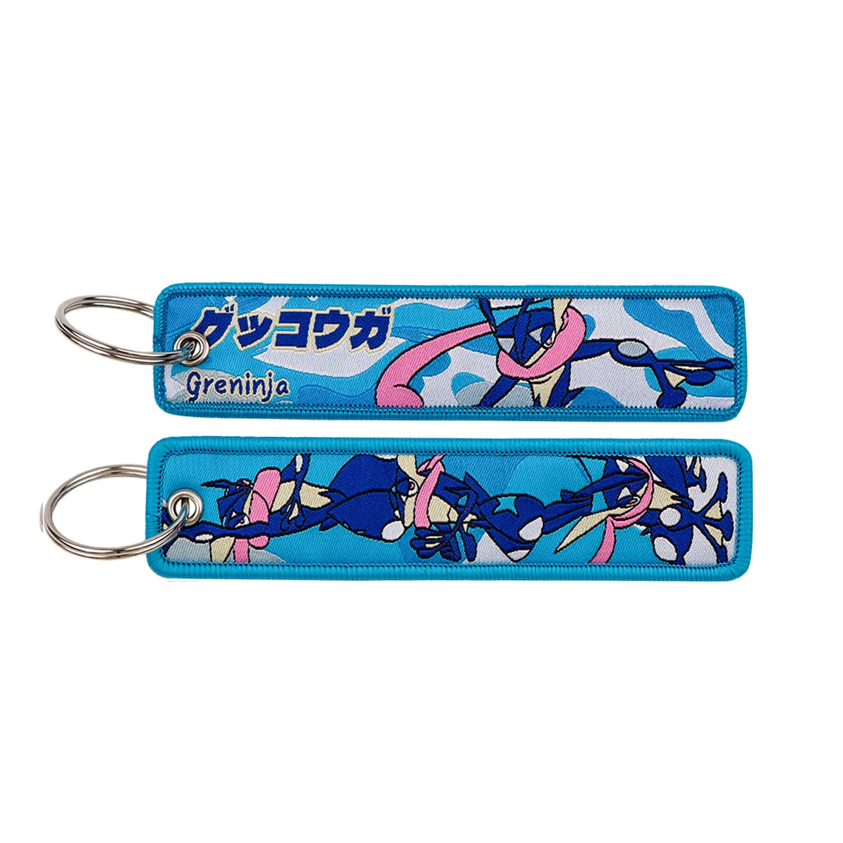 Cute Anime Elf Embroidery Key Fobs Cool Game Key Tags Keychains for Motorcycles Cars Fashion Key Rings Accessories Gifts 1pcs