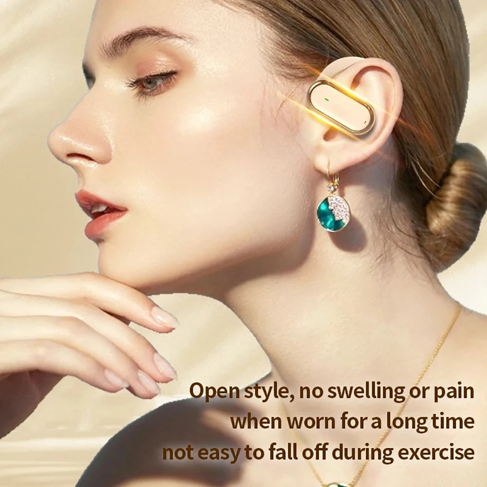 KEBIDUMEI Open-Ear Bluetooth 5.4 Earphones Ear Hook TWS Wireless Headphones IPX6 Waterproof Headsets HiFi Stereo Sports Earbuds