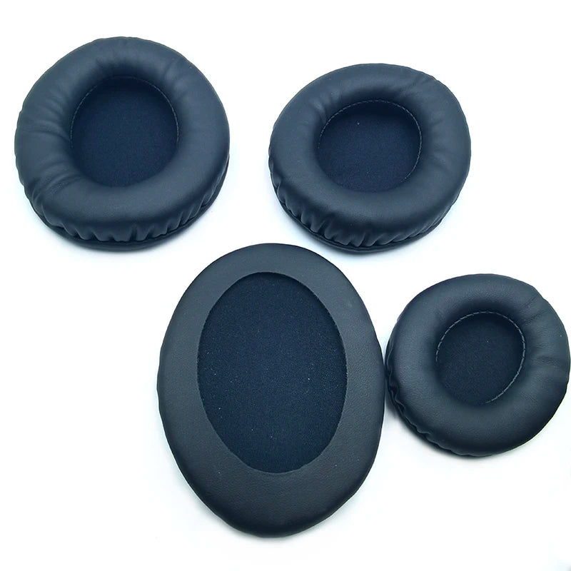 Oval Ear Pads For Headphones Covers Sponge Leather Foam Cushion 60*70 60*80 65*85 70*90 75*95 80*100 85*100 85*105 90*105 90*110