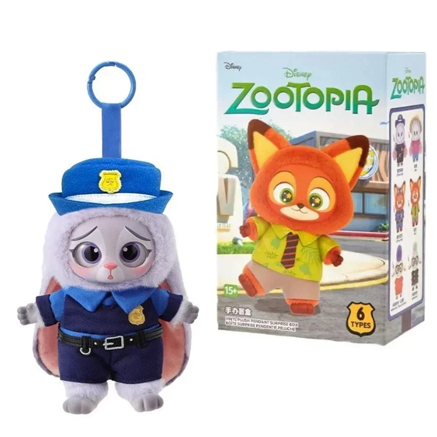 High Quality Zootopia Series Blind Box Judy Nick Vinyl Plush Cartoon Character Pendant Trendy Toys Box Birthday Gifts for Kids
