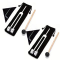 Miwayer 128Hz Tuning Fork for Sound Therapy Stress Reduction Otoacoustic Emission Testing and Ear (Mallet&Wrench Include)