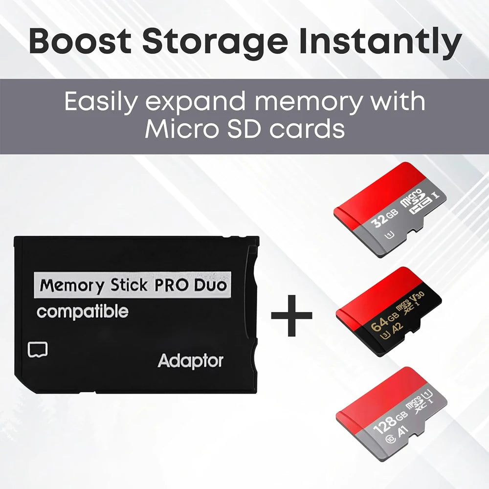 TF to MS Memory Stick Pro Duo Adapter Card Reader for PSP SD Card Converter for Sony PSP1000 2000 3000 Gaming Accessories