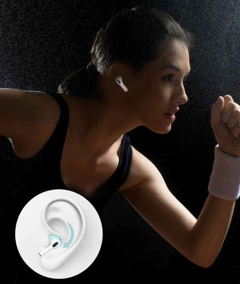 R Silicone Ear Pads For Apple Airpods 3rd Wireless Earphones Protective Case Caps Covers Airpods3 Earpads Eartips 2pcs/Pair
