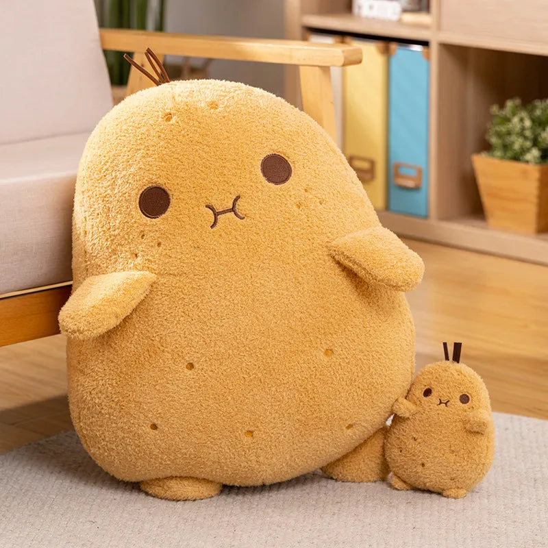 Kawaii Vegetable Potato Plush Pillow New Yellow With Expression Potato Soft Plush Toy Adornment Bedroom Gift For Boys And Girls
