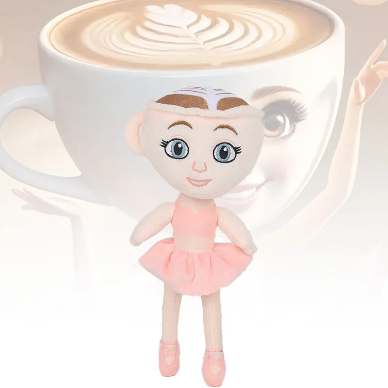 New Italian Brainrot Plush Ballerina Cappuccino Doll Funny Cartoon Alerina Capucciu Soft Stuffed Animal Toy Kids Birthday Gifts