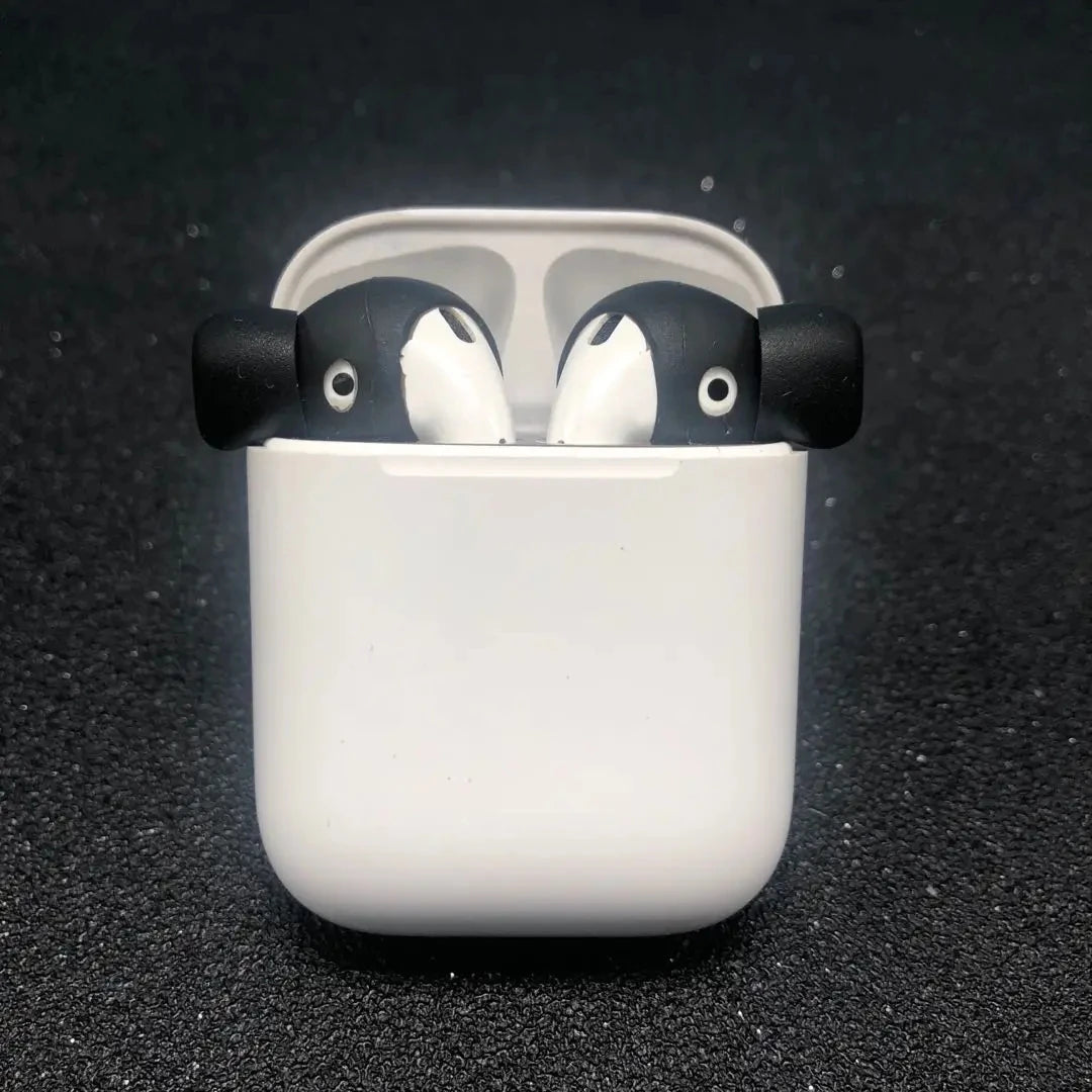 2pcs/Pair Ear Pads For Airpods 1/2 Wireless Bluetooth Iphone Earphones Silicone Covers Caps Earphone Case Earpads Eartips