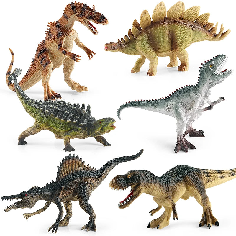 Oenux Jurassic Dinosaur World Eoraptor Dilophosauridae Mosasaurus Velociraptor T-Rex Animasl Model Action Figures Kid Toy Gift