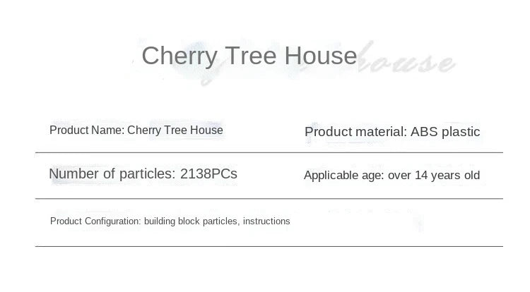 Cherry Bonsai Tree Building Blocks Set DIY Sakura Blossom Plants Bricks with Light Treehouse Model Romantic Gift for Girlfriend