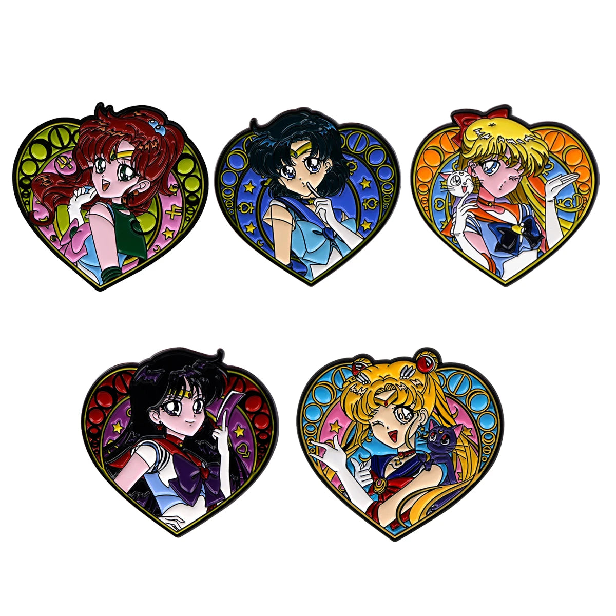 Manga Enamel Pin Anime Characters Badges on Backpack Brooches for Women Men Lapel Pins Cosplay Accessories Toys Gifts