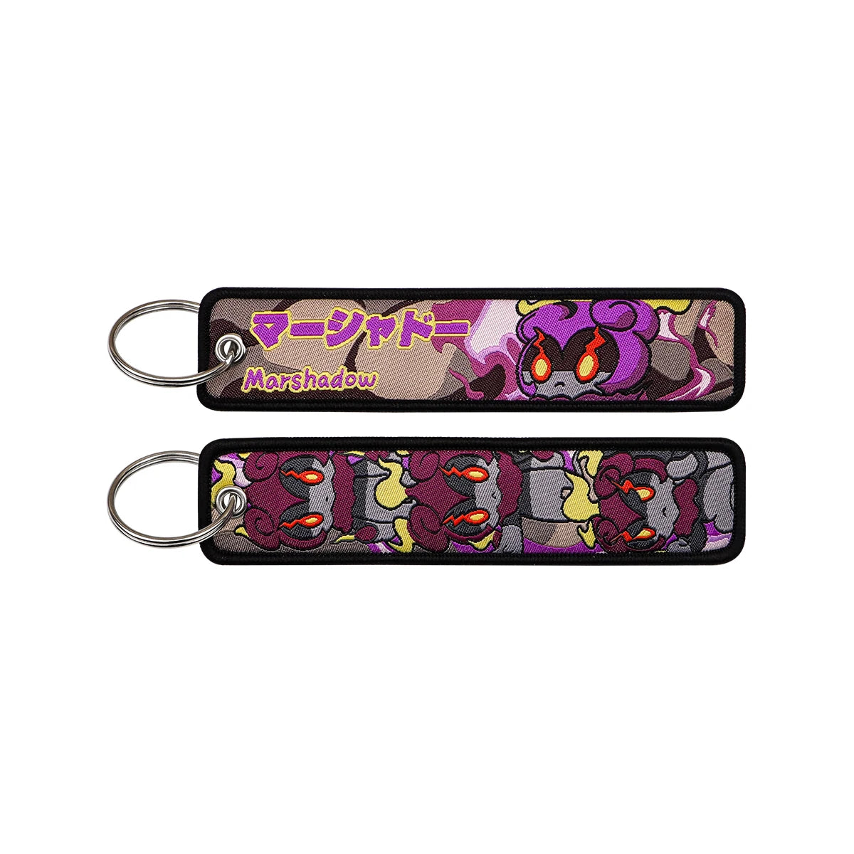 Cute Anime Elf Embroidery Key Fobs Cool Game Key Tags Keychains for Motorcycles Cars Fashion Key Rings Accessories Gifts 1pcs