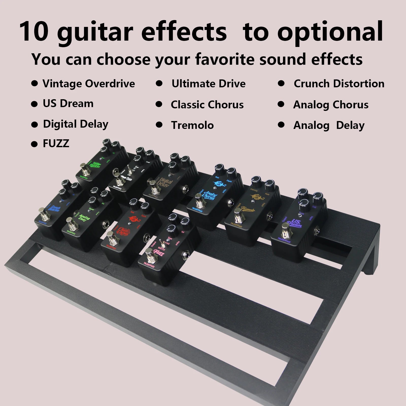 Electric Guitar Effects Pedal Mini Single Type Crunch Distortion Classic Chorus Delay    Digital Delay