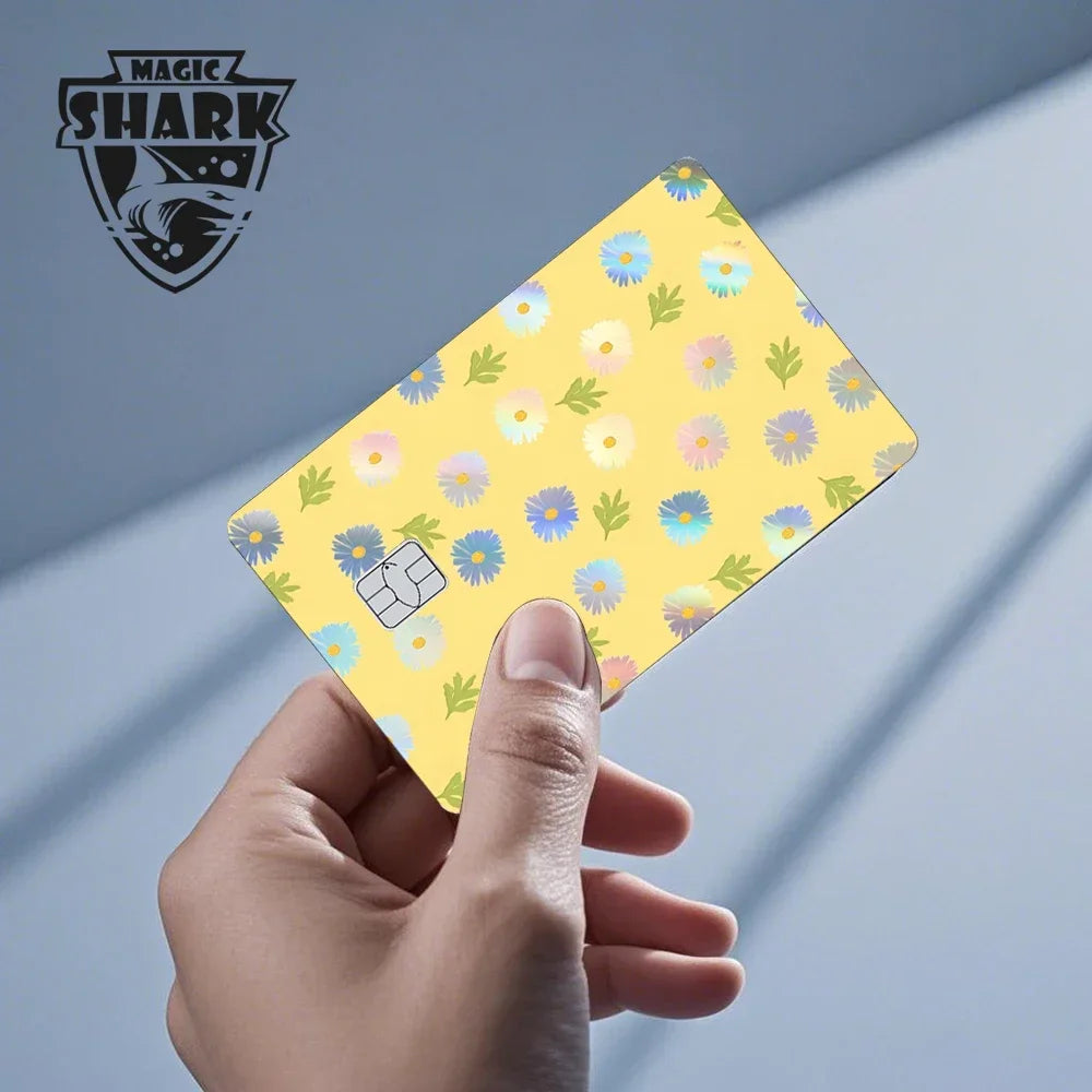 Magic Shark Mcloving Spider Anime Shinny Laser Holographic Matte Skin Film Sticker for Debit Bank Credit Card