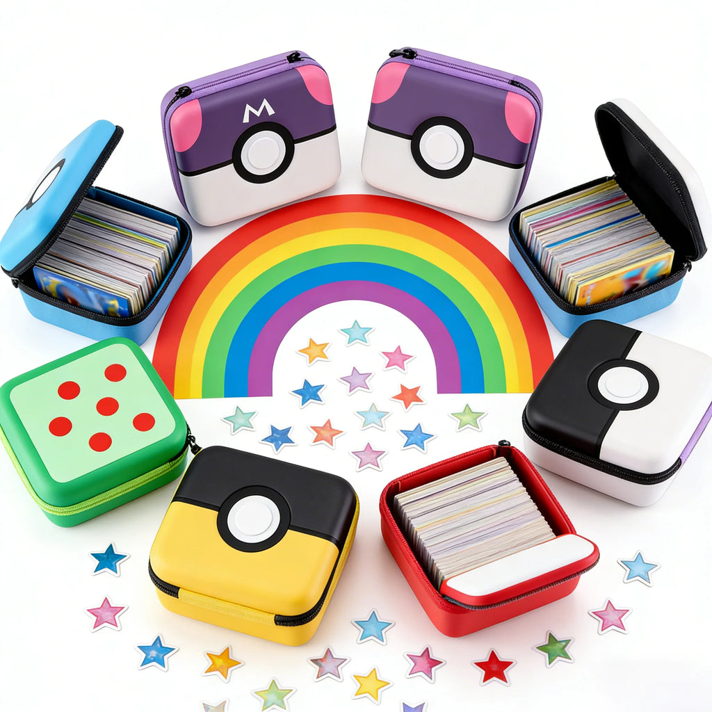 Trading Card Storage Box, Holds 400+ Card Deck Box for Baseball Cards/For Toploaders/for Graded Card/For MTG/For Magnetic Etc.